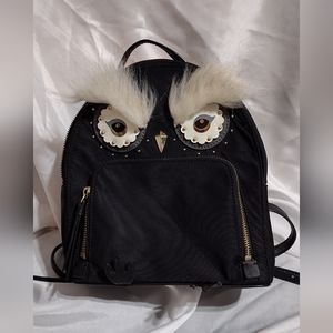 Kate Spade Owl Tomi Star Bright black back pack
